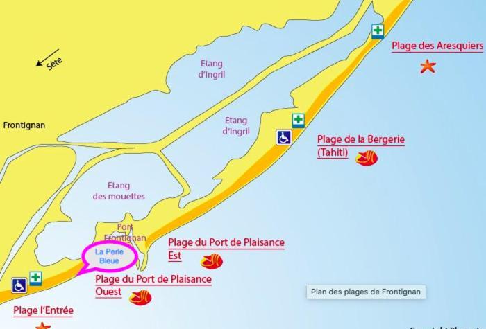 La Perle Bleue, 100 M De La Plage, Parking, Wifi Фронтіньян Екстер'єр фото